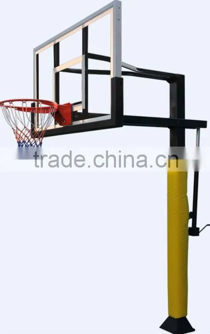 Residential pole basketball stand