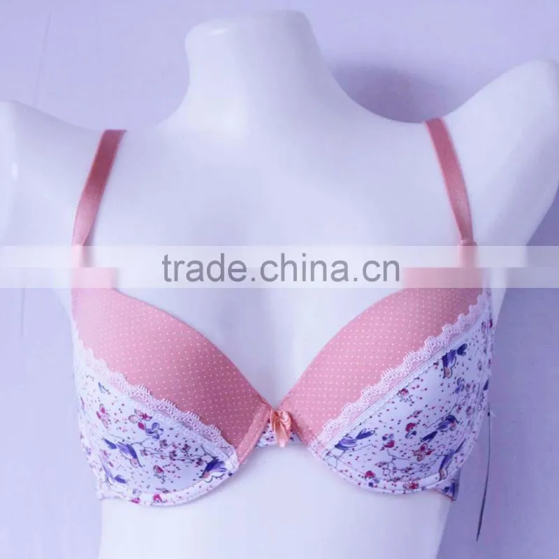 China bra factory mature lady printed bra sexy women bra underwear