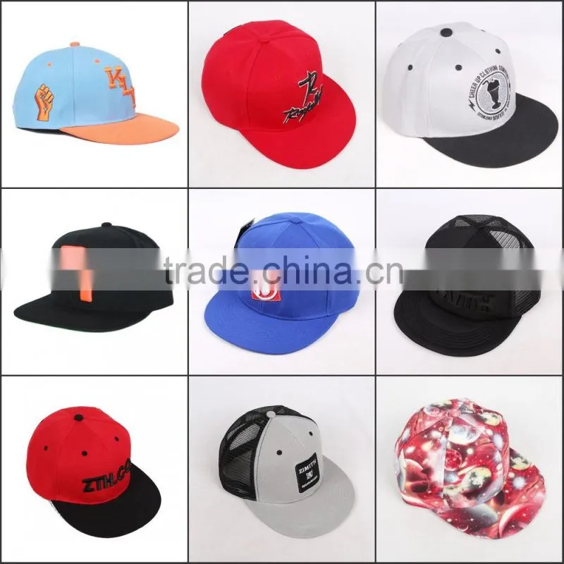 New Style 6 Panels Custom Designed Snapback Dye Sublimation Hip Hop Snapback Cap/Hat