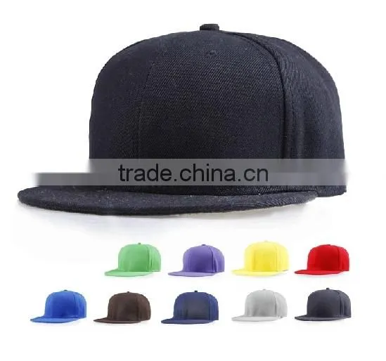 Flat bill custom leather patch logo snapback hats wholesale
