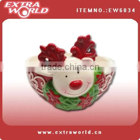 santa ceramic christmas spoon