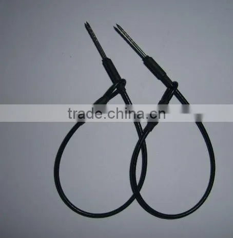eas double loop lanyards with small groove/smooth pin