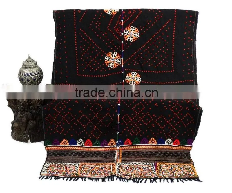 Antique Rabari Scarve Vintage Rabari Shawl Gypsy Kutch Rabari Blanket Throw Rabari Tapestry Wall Hanging