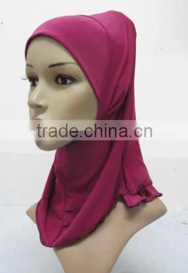 H311 plain small girl hijab,muslim scarf, can order all white