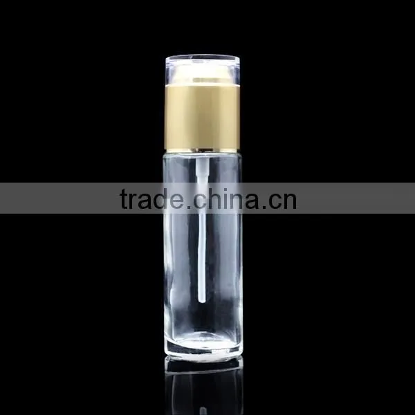 60ml clear bottle with fancy acrylic top cover