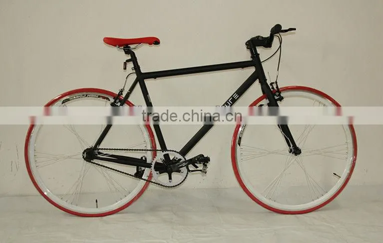 27" steel frame colorful single speed fixed gear bike