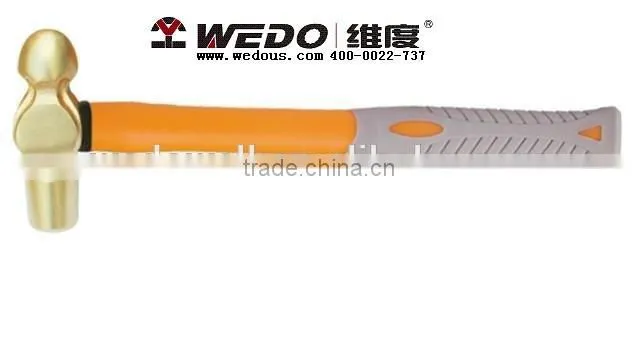 Non spark nonexprosive high quality non-magnetic die forged China Manufacturer OEM service no MOQ ball peen hammer
