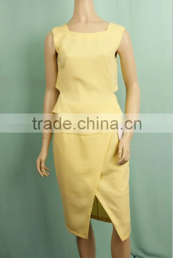 2016 new design western style spring ladies 2 piece casual skirt suits short skirt suits WT141231507