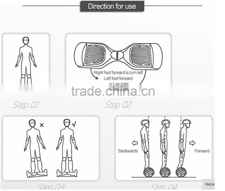 8inch bluetooth balance scooter with samsung battery red ,white