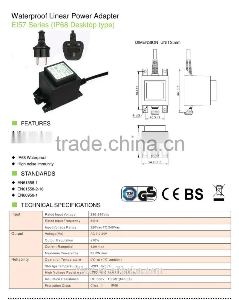 With 2-year product warranty CE, ROHS, TUV approved outdoor lighting transformer