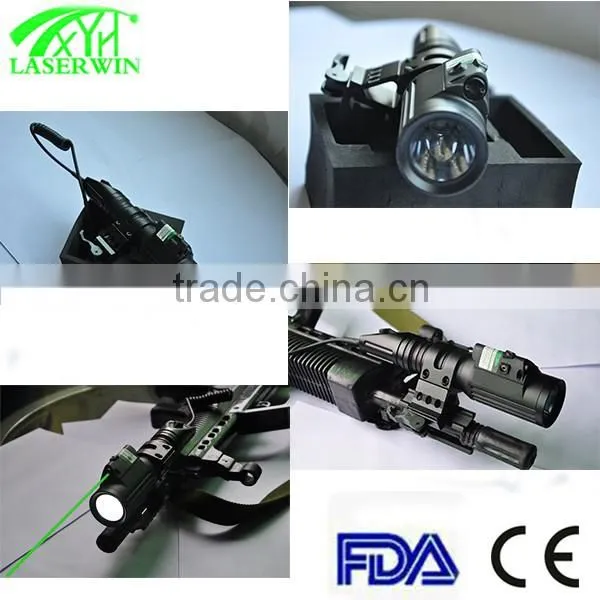 high power led flashlight long distance tactical green laser sight for hunting