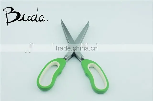 5 blade stainless steel multifunction herb scissor/ kitchen scissors BD-S1619