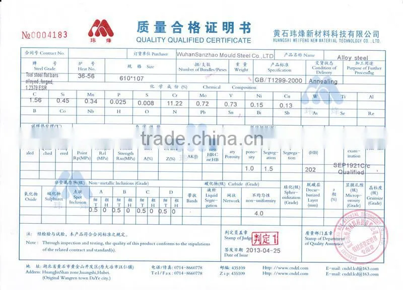 4140 /1.7225 structural steel