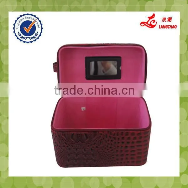 Wholesale Classical Promotional Fashion Case Make Up PU Cosmetic Bag