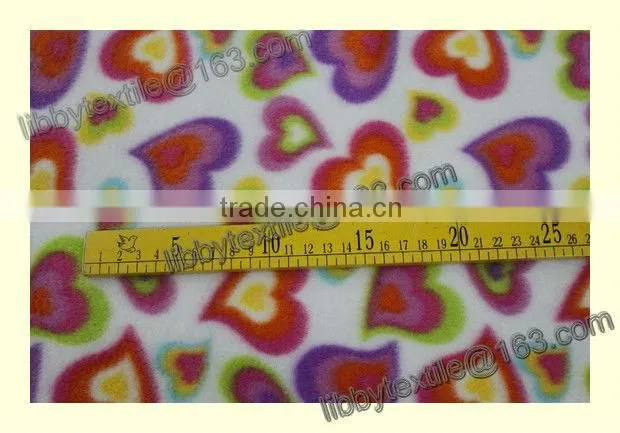 100% polyester printed cheap polar fleece fabirc