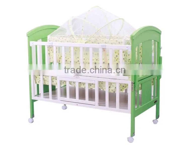 WBC-12B three adjustable design multi-function baby floor bed, baby bed dimensions