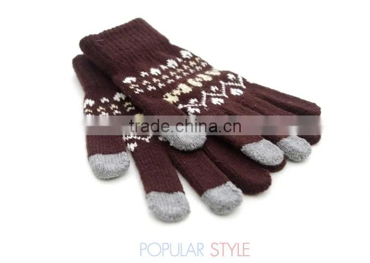 Best Gift for Christmas For Lovers Lovely Cartoon patterns Touch Screen Gloves