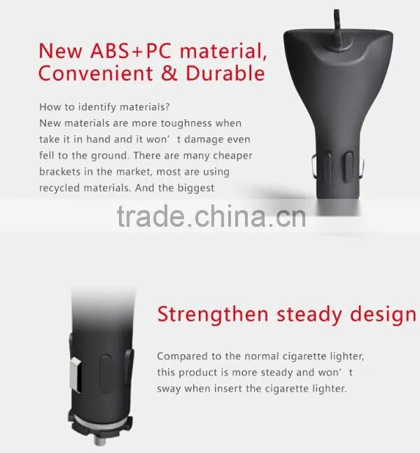 Alibaba wholesaler support dual USB car charger 5V 2.1A in-car simultaneous charing for phone