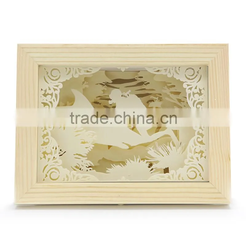 Led 10inch ghost shadow frame light led gift 10inch led digital photo frame light