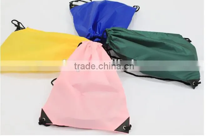 customized printing polyester drawstring bags for teens