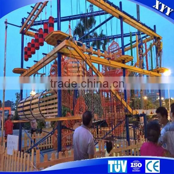 New product outdoor playground equipment for high ropes course adventure