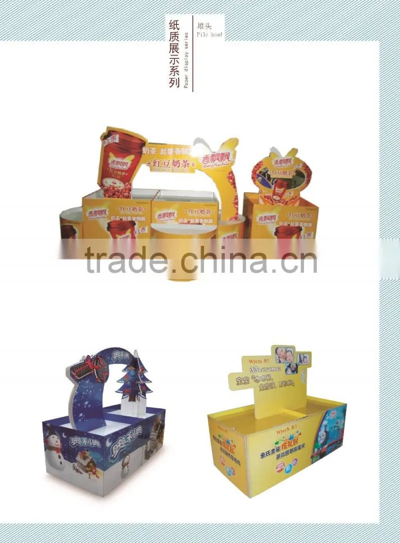 Promotion stacking display rack for supermarket
