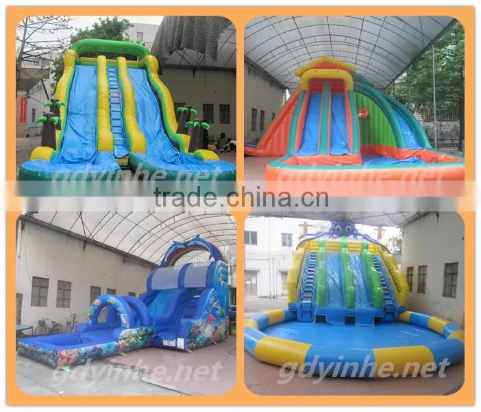 EN14960 Certificate inflatable water slide for kids inflatable pool with slide
