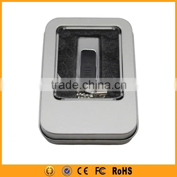 Real Capacity Leather&Metal usb flash drive 500gb with gift box