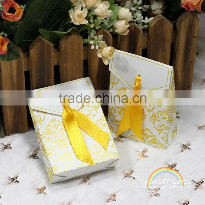 High quality and royal wedding favor candy box 2015