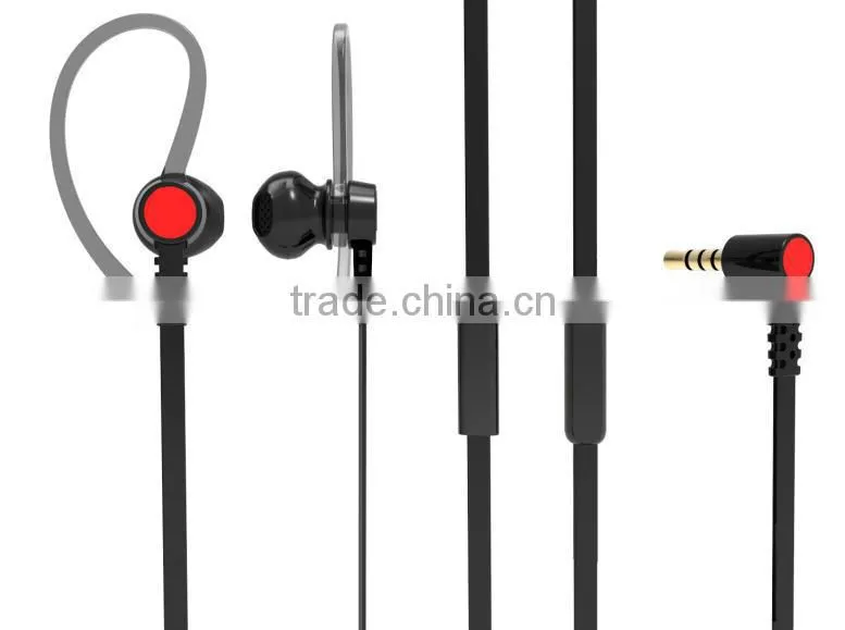 In-ear earphone earhook sport earphone mp3 player and mobile phone earphone