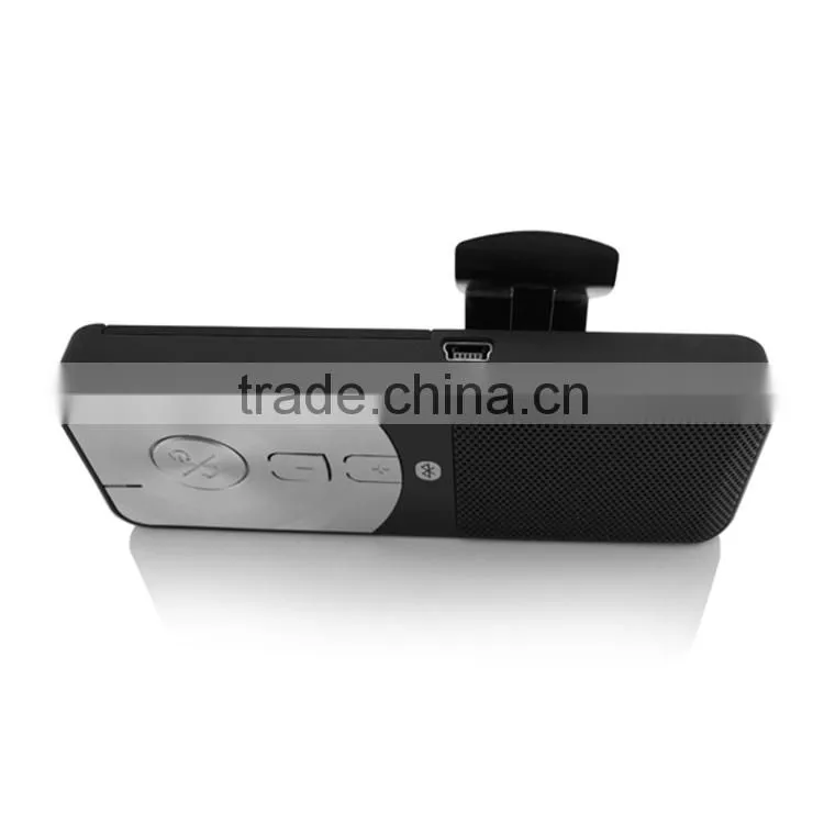 2015 Top quality sun visor bluetooth handsfree car kit