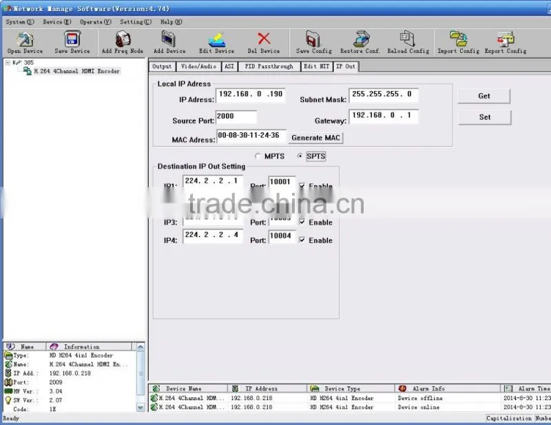 SC-1115 iptv mpeg4/h.264 encoder iptv streaming encoder
