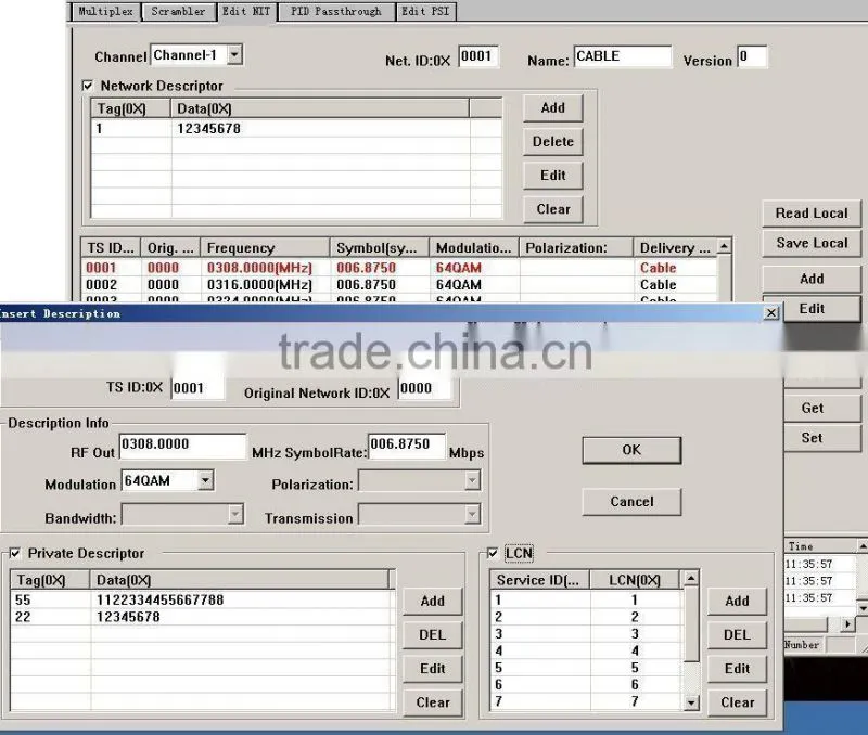 CAS ASI Scrambler Multiplexer(8*ASI in,ASI out)