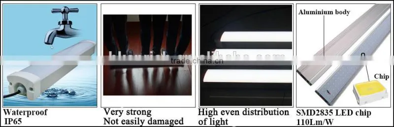 Aluminum Tri proof lamp / Tri proof light with PF>0.95 5years warranty