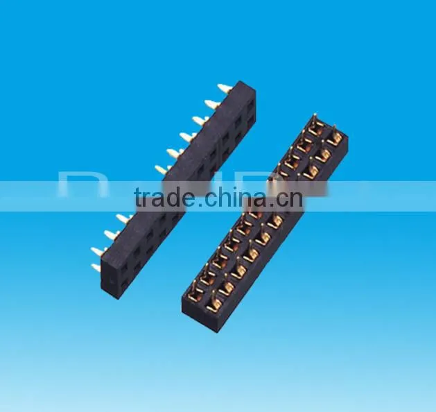 High quality Connector Alibaba in China, 2.0mm Double Row DIP Female Header