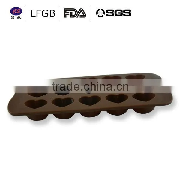 DIY mini heart shape factory price fashionable silicone cake molds