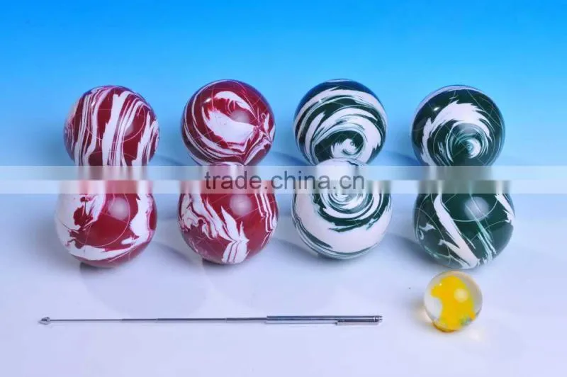 High quality resin material sport game bocce ball sets