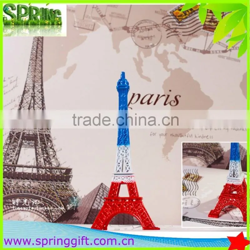 promotional gift colourful france flag design paris eiffel Tower model