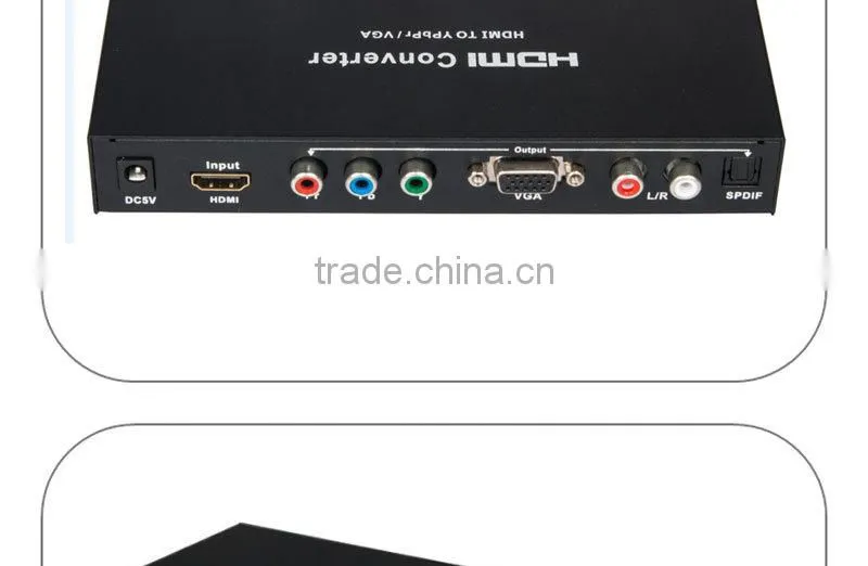 Generic PC DVD HDMI to VGA & Audio For HDTV CRT Video Converter Box Adapter 1080P New