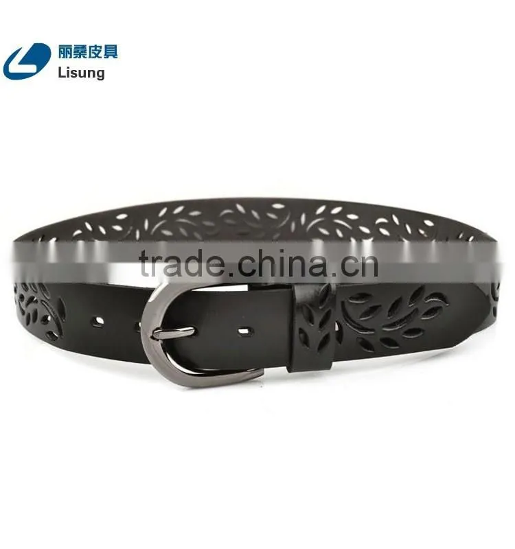 Mens Strong Hollow Out Mexican Genuine Leather Belts
