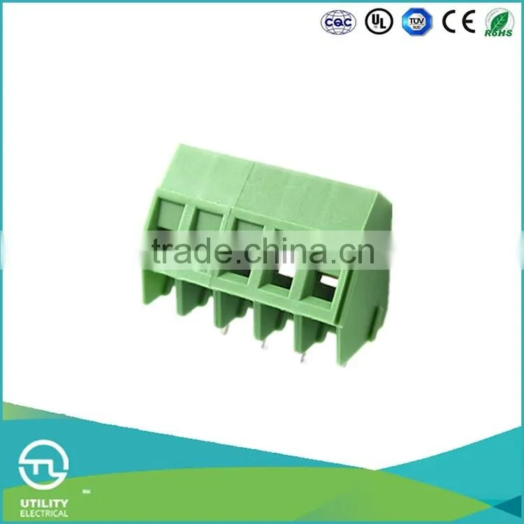 UTL Hot New Products For 2016 European Electrical Plastic PCB Screw Terminal Block Strips Connector 5mm