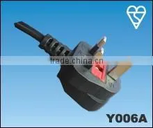 BS power cord with 3Pin plug