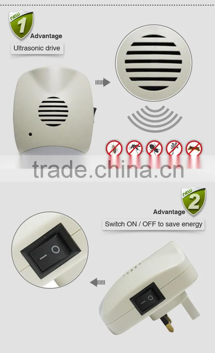 For good life With LED Night Light Mini Plug-in Electronic Ultrasonic anti cockroach
