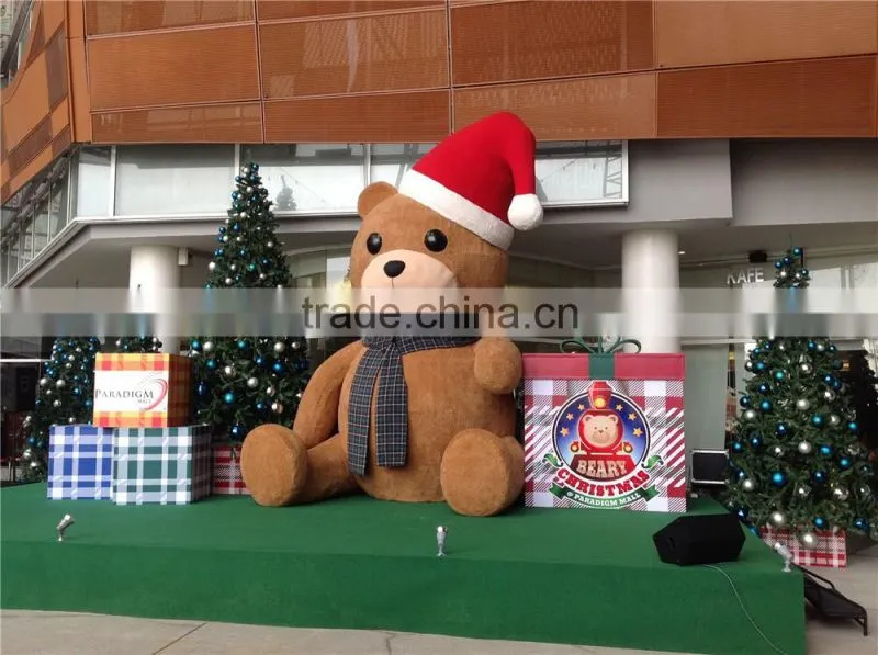 Artificial foam large bear for christmas decoration