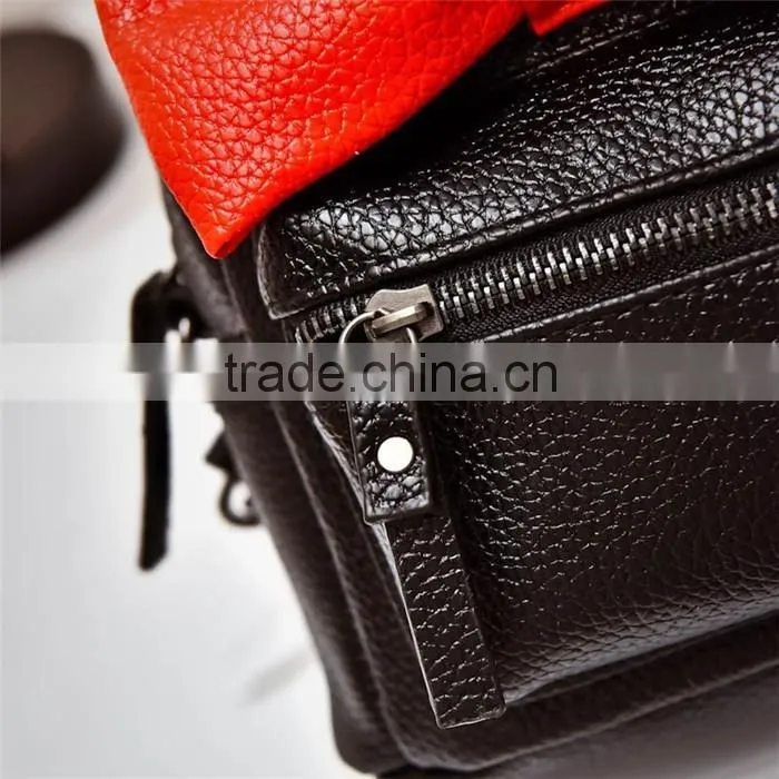 Mic-key Bow Beautiful Schoolbags Teenage High School Backpack for Girls