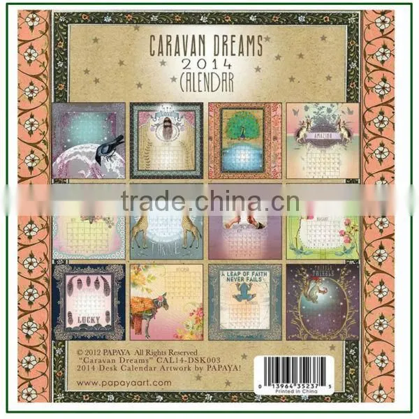 Printable Cardboard Calendar Templates for Festival Gifts