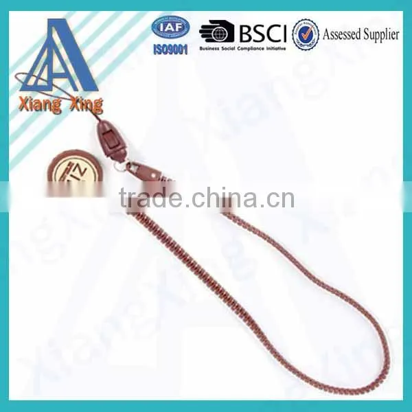 Customized logo cheap plastic diy promotional zipper lanyard