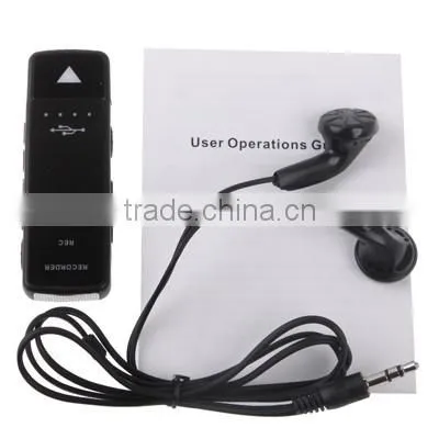 Built in rechargeable Lithium-ion Battery Digital Voice Recorder MP3 Player with 4GB Memory