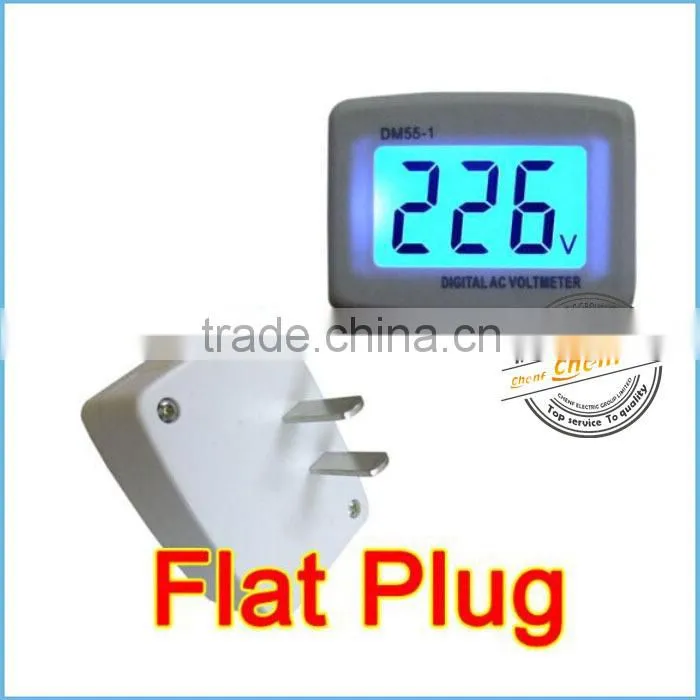 High Quality LCD digital Volt Voltage Meter led AC 100-300V US Plug