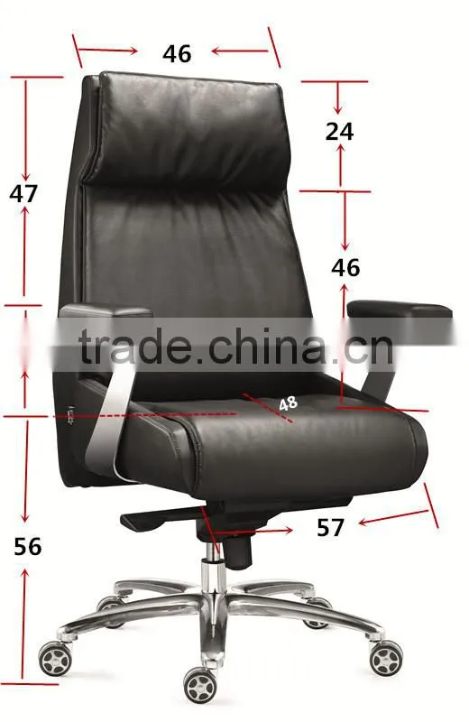 Luxury big boss CEO executive chair with metal base